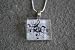 Square Glass Tile Pendant Necklace Jewelry Wearable Art Music Note Unique Design By Atlantic Seaboard Trading Co.