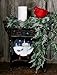 Factory Direct Craft Weather Resistant Snowy Cedar Garland - Winter Greenery ICY Juniper Pine Christmas Garland - Holiday Lodge Decoration (Size - 6 feet Long)