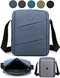 CoolBell(TM) MacBook Shoulder Messenger Carrying Bag Case With Handle Shoulder Strap Zipper for iPad Air2/ iPad Air/ iPad 4/ iPad 3/ iPad 2/ iPad Samsung 10.1 Inch Tablet PC,Navy Blue