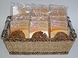 Papa Giki Gift Basket - 30 Bavarian Dark Chocolate 100% Whole Grain Cookies (2.8 oz. each cookies)