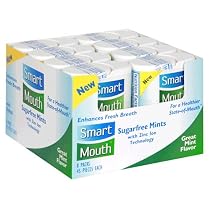 SmartMouth Sugarfree Mints, Great Mint Flavor, 8 packs