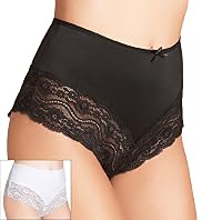 2 Pack Flatter-Me™ Light Control High Leg Brazilian Knickers