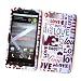 Motorola DROID X MB810 & Droid X2 MB870 (Verizon) Snap On Protector Hard Case "Love Love Love" Design