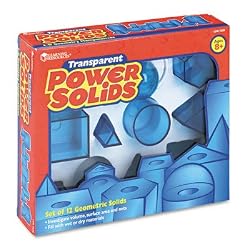 Learning Resources LER7630 Learning Resources Power Solids, Plastic, Removable Lids, 12 PCs., Ages 8+