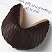 Gourmet Food : Good Fortunes Gigantic Gourmet Hand-Dipped Fortune Cookie: Dark Chocolate with Dark Chocolate Drizzle