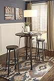 Ashley Furniture Signature Design Challiman Round Dining Room Bar Table, Rustic Brown