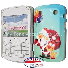 Merry Christmas Xmas Style Santa Claus Hard Back Case Cover For BlackBerry Touch Bold 9900 9930 From My Fone UK