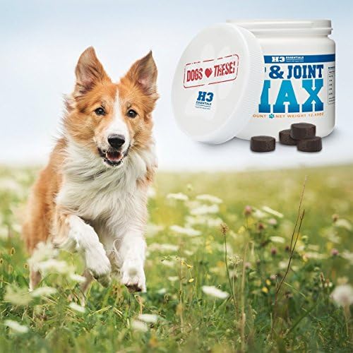 H3 Essentials - Maximum Joint Health for Dogs Suffering From Arthritis - Glucosamine, Chondroitin, MSM, Omega 3, Vitamin C, Yucca and Hyularonic Acid - 60 Count
