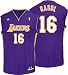 Pau Gasol Jersey: adidas 2010 Purple Replica #16 Los Angeles Lakers Jersey - Large
