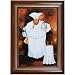 Yosemite Home Decor 34 by 30-Inch Entree Serving Chef Framed Hand Painted Traditional Oil Artwork, Figurative Cuisine