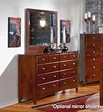 Crawford Furniture Auburn Heights 8-Drawer Dresser with Optional Mirror