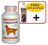 Cosequin DS CHEWABLES TABLETS (250 Tabs) + Dermaquin Omega-3 Fish Oil Supplement for Dogs (16 fl oz.)