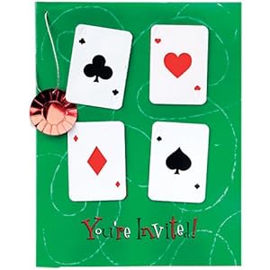Card Party Dangler Invitations 8ct