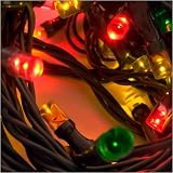 Lichterkette  SOLAR  mit 50 bunten LED s - Der absolute Deko-Hit zu Weihnachten - oder auch für Ihre Party!