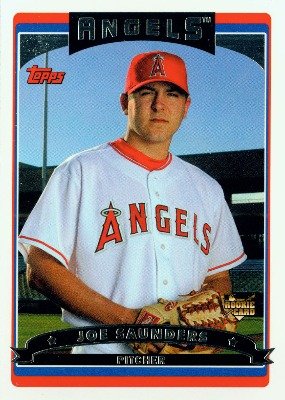 2006 Topps Baseball Card # 311 Joe Saunders (RC) - Rookie Card - Los Angeles Angels