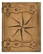 Compass Rose Hand Crafted Beige Genuine Leather Photo Album / Scrapbook, Gift Boxed, 9"x12" Compass Rose Hand Crafted Beige Genuine Leather Photo Album / Scrapbook, Gift Boxed, 9"x12"