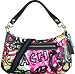 Coach Poppy Graphic Blossom Groovy Convertiable Shoulder Hobo Bag 15590