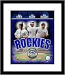 Todd Helton, Brad Hawpe and Matt Holliday Colorado Rockies MLB Framed 8x10 Photograph 2007 Big 3