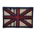 Schottenkaro rot blau 6 cm * 4 cm B�gelbild Aufn�her Applikation Tartan