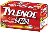 Tylenol Acetaminophen Extra Strength (500 mg), 225-Count Cool Caplets (Pack of 2)