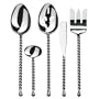 Gourmet Settings Silver Tear  5 pc Stainless Steel Hostess Set