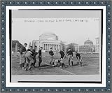 Historic Print (XL): Columbia University football, Metcalf training half-back candidates
