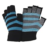 Ladies/Womens Fingerless Magic Gloves with Grip (One Size Fits All) (Blue)