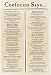 Confucius Says (Funny List) Art Poster Print - 24
