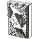 ZIPPO(ジッポー) BUP-CREST[バップ・クレスト] 両面焼付プリント ニッケルハイプレート加工 ブラック&ネイビー BUP-CREST