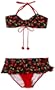 Amy Byer Girls 7-16 Cherry Bikini,Red,10