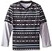 C-Life Group Little Boys' V-Neck Roller Printed Striped with Hangdown