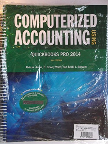Computerized Accounting Using QuickBooks Pro 2014