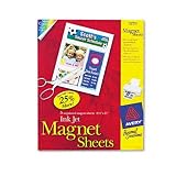 AVERY-DENNISON / AVE3270 / Personal Creations Ink Jet Magnet Sheets, White 8-1/2 x 11, 5 Sheets/pack / Sold as 1 PK