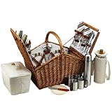 Picnic at Ascot Huntsman Basket for 4 with Coffee Service, Santa Cruz