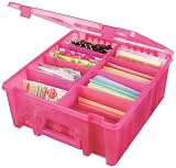 Art Bin Double Deep Super Satchel, Translucent Raspberry