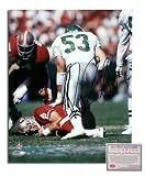 Bill Romanowski NFL Philadelphia Eagles Hand Signed 8x10 Photograph Sacking Steve Young