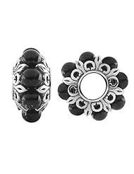 Storywheel® Onyx Bead / Charm in 925 Sterling Silver