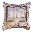 "Sailing" Boat Decorative Accent Throw Pillow 17" x 17"