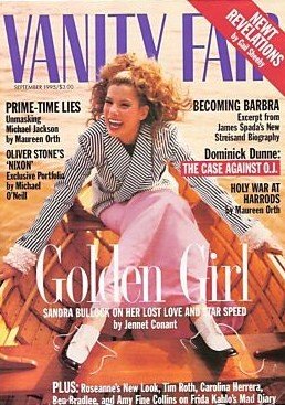 Vanity Fair Magazine September 1995 Sandra Bullock (Single Back Issue)