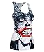 RedExtend Women's Digital Print Skull Sleeveless Punk Tank Top