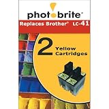 Photobrite 2-pk. Ink Cartridge Compatible for Brother LC-41 - Yellow (102413)