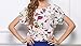 Shawhua Womens Cute Geometric Print Loose Chiffon Blouses Top Shirt