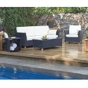 Rattan Wicker - Outdoor Coffee Table - Maintanance Free Rattan - Patio and Garden Furniture