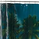 Maytex Tropical Landscape Vinyl Shower Curtain
