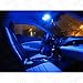 uxcell® 4PCS 44mm 12-SMD Rigid Loop Blue Festoon LED Light