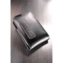 Casio Kameratasche Leder Soft Case Schwarz passend zu Casio Z-Serie