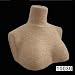 Paper Mache / Paper Twine Mannequin / Fashion Accessory/Jewelry Display - Half Bust
