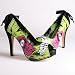 Ladies Zombie Stomper Platform in Black/Green by Iron Fist Clothing