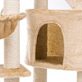 Happypet CAT017 Cat Scratcher Cat Tree Activity Centre Scratching Post medium-sized 1,20 tall Beige