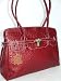 Citybag im Kellylook XXL / DIN A4 echt. Leder Straussen/ Italy